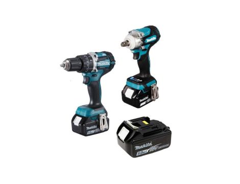 ZESTAW COMBO 18V DTW300+DHP484 3*5.0AH