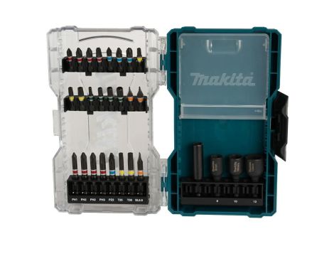 MAKITA ZESTAW  BITÓW I KLUCZY NASADOWYCH 28szt.