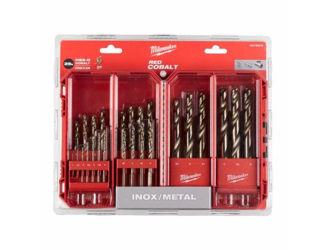 MILWAUKEE WIERTŁA KOBALTOWE DO METALU HSS-G CO  KOMPLET 25 sztuk 1-13mm - 2