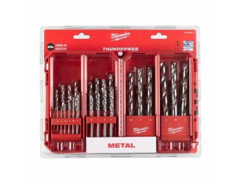 MILWAUKEE WIERTŁA DO METALU HSS-G THUNDERWEB KOMPLET 25 sztuk 1-13mm - 2
