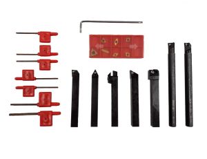 NOŻE TOKARSKIE SKŁADANE Z WYMIENNĄ PŁYTKĄ 12mm 21szt./SILVER