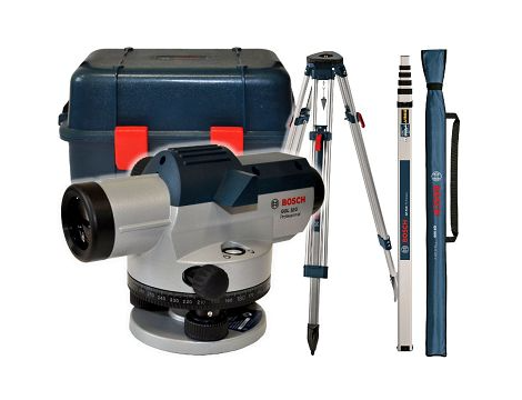 BOSCH NIWELATOR GOL 32 G +STATYW BT 160 +ŁATA GR 500 0601068503