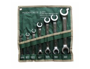 ROCKFORCE KLUCZ PŁASKI PÓŁOTWARTY kpl. 7szt. 8-27mm