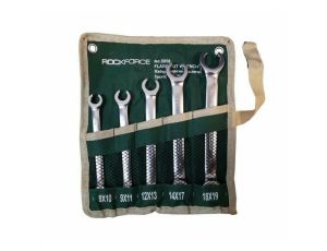 ROCKFORCE KLUCZ PŁASKI PÓŁOTWARTY kpl. 5szt. 8-19mm