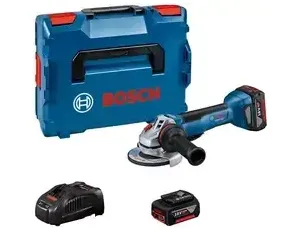 BOSCH SZLIFIERKA KĄTOWA 125mm GWS 18V-10 P 2x5,0Ah WŁ. ŁOPATKOWY LB 06019J4101