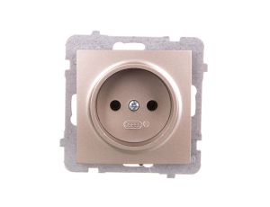 AS Gniazdo pojedyncze b/u satyna light GP-1G/m/45