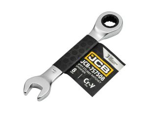 JCB KLUCZ OCZKOWY Z GRZECHOTKĄ KRÓTKI 8mm - image 2