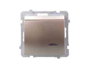 AS Łącznik hotelowy z podświetleniem satyna light ŁP-15GS/m/45