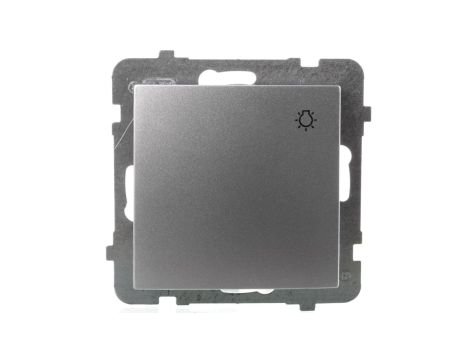 AS Przycisk /światło/ srebro ŁP-5G/m/18