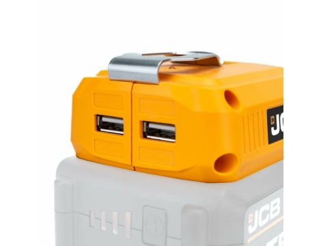 JCB ADAPTER DO ŁADOWANIA USB, Z LATARKĄ LED - 2