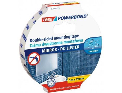 TESA TAŚMA DWUSTRONNA POWERBOND 5m x 19mm DO LUSTER