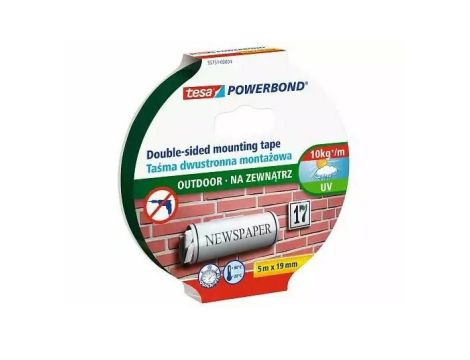 TESA TAŚMA DWUSTRONNA POWERBOND 5m x 19mm ZEWNĘTRZNA
