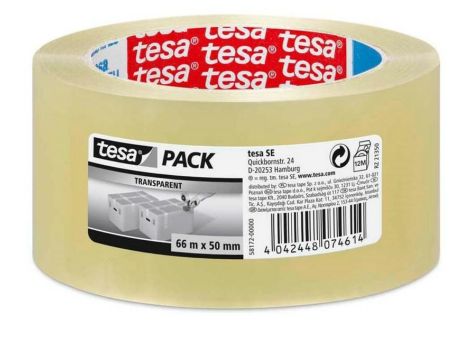 TESA TAŚMA PAKOWA STANDARD 66m x 48mm BEZBARWNA