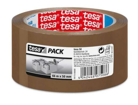 TESA TAŚMA PAKOWA STANDARD 66m x 48mm BRĄZ