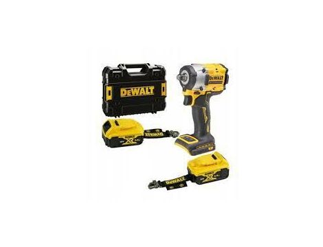 DEWALT.KLUCZ UDAROWY 1/2" 18V DCF921P2LRT 406Nm 2x5,0Ah TSTAK PIERŚCIEŃ, BEZ ŁADOWARKI, LANYARD READ