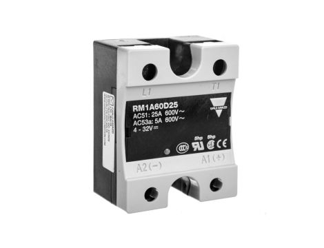 Przekaźnik półprzewodnikowy jednofazowy 42-660V AC 25A 4-32V DC RM1A60D25