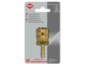 AIRPRESS.SZYBKOZŁĄCZKA NA WĄŻ  6mm