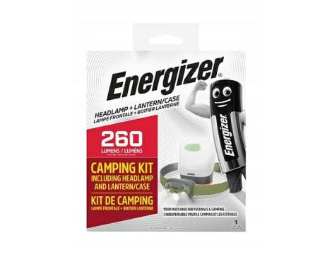 ENERGIZER LATARKA CZOŁOWA VISION HEADLIGHT 260 lm 3 LED 3AAA ZIELONA+CAMPING KIT