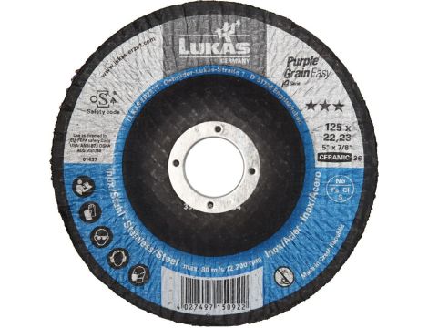 LUKAS ŚCIERNICA TALERZOWA 125mm P36 PURPLE GRAIN