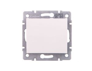 LOGI Łącznik jednobiegunowy śrubowy 10AX 250V biały 021000102 25065