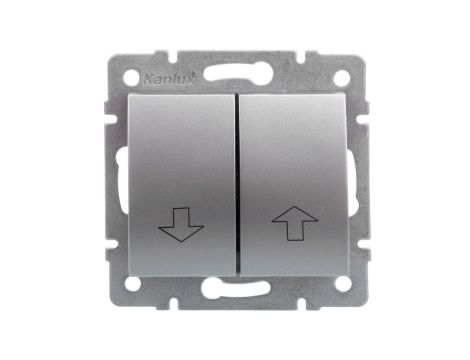 LOGI Łącznik żaluzjowy śrubowy 10AX 250V srebrny 021100143 25196