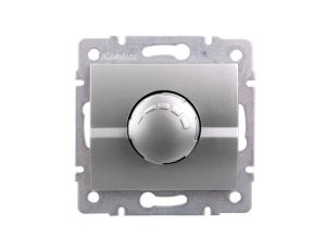 LOGI Ściemniacz obrotowy 500W z filtrem śrubowe 10AX 250V Srebrny 25201