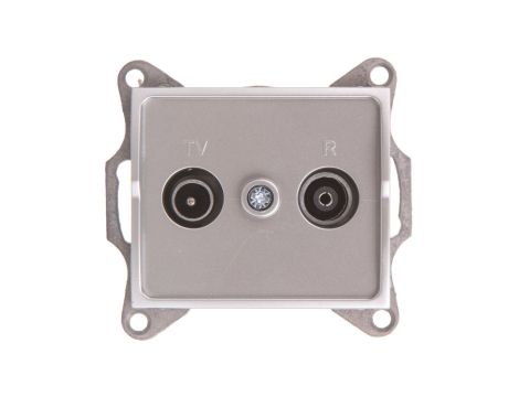 LOGI Gniazdo antenowe RTV końcowe Srebrny 25219