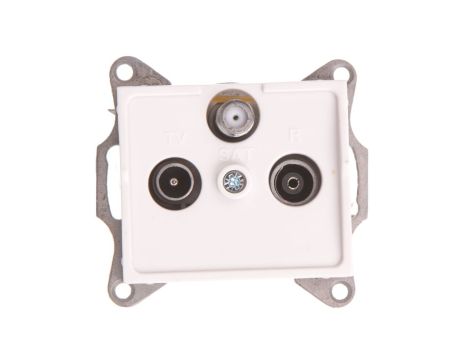 LOGI Gniazdo antenowe RTV/SAT końcowe Biały 25103