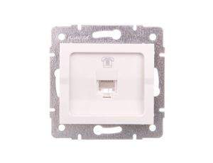 LOGI Gniazdo telefoniczne 1xRJ11 Biały 25106