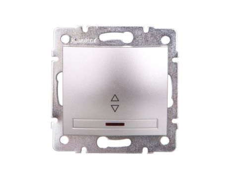 DOMO Łącznik schodowy z LED szybkozłączka 10AX 250V srebrny 011140243 24845