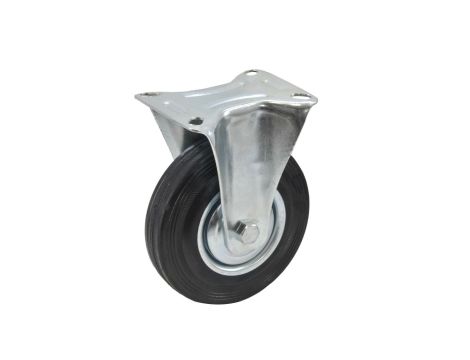 AWTOOLS KOŁO STAŁE Z CZARNĄ GUMĄ  75mm