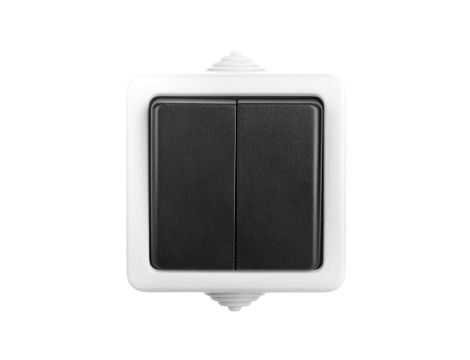 TEKNO Łącznik dwubiegunowy śrubowy 10AX 250V szary IP54 25352