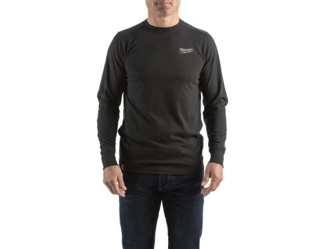 MILWAUKEE T-SHIRT Z DŁUGIM RĘKAWEM - CZARNY HTLSBL-XXL