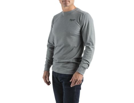 MILWAUKEE T-SHIRT Z DŁUGIM RĘKAWEM - SZARY HTLSGR-S - 2