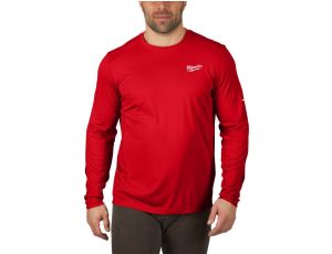 MILWAUKEE KOSZULKA ROBOCZA Z DŁUGIM RĘKAWEM LEKKA - CZERWONA WWLSRD-S