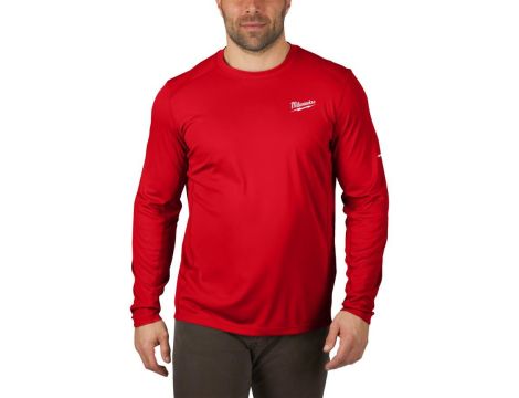 MILWAUKEE KOSZULKA ROBOCZA Z DŁUGIM RĘKAWEM LEKKA - CZERWONA WWLSRD-M