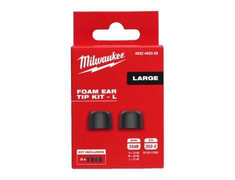 MILWAUKEE L4RLEPB-301 5 PAR WYMIENNYCH PIANEK Z PAMIĘCIĄ KSZTAŁTU L