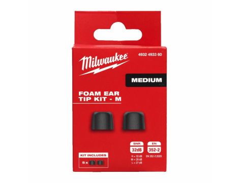 MILWAUKEE L4RLEPB-301 5 PAR WYMIENNYCH Z PAMIĘCIĄ KSZTAŁTU M