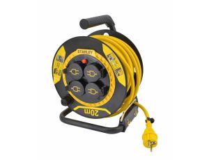 STANLEY PRZEDŁUŻACZ BĘBNOWY 20m  3x1,5mm 16A IP44
