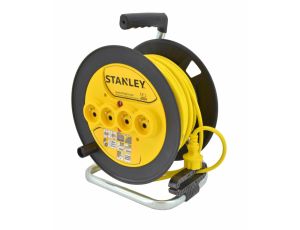 STANLEY PRZEDŁUŻACZ BĘBNOWY  40m  3x1,5mm 16A IP20 Z ZABEZPIECZENIEM PRZEPIĘCIOWYM