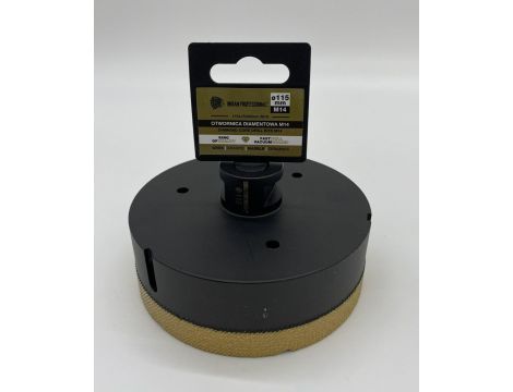 KORONA DIAMENTOWA M14 115mm WIERCENIE NA SUCHO /INDIAN PROFESSIONAL