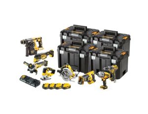 DEWALT ZESTAW COMBO 18V DCK865P4T (DCD796, DCF899H, DCS367, DCH273, DCS334, DCG405, DCS355, DCS570) 4x5,0Ah 4xTSTAK