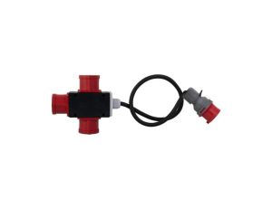 Rozdzielnica PARMA - wtyczka 32A 5p, gniazda 3x32A 5p + OPD 5x4 - 20m