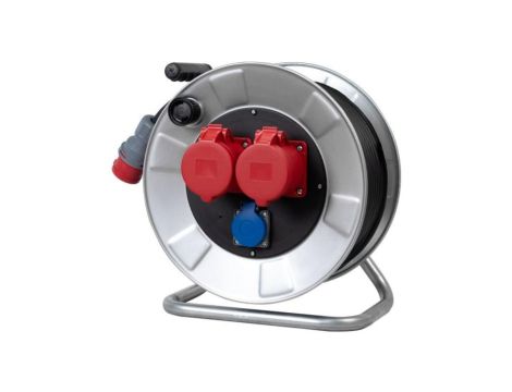 Przedłużacz siłowy na bębnie metalowym BORDO-320 16A 5p, 32A 5p, 230V, wt.16/5, OW 5x2,5 /35m/