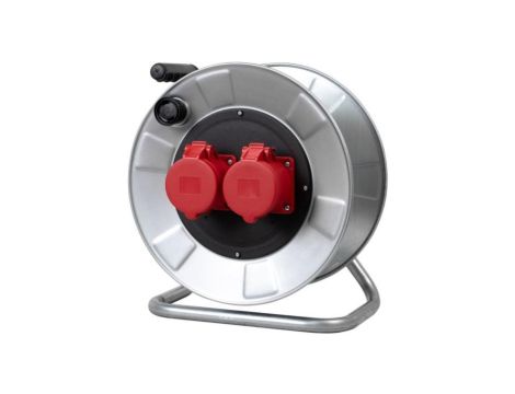 Rozgałęźnik na bębnie metalowym BORDO-320 2x16A 5p IP44