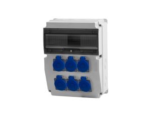 Rozdzielnica CAJA 12M - gniazda 6x230V /12 modułów/