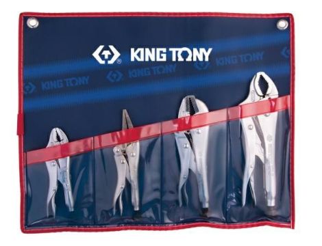 KING TONY  ZESTAW SZCZYPIEC ZACISKOWYCH MORSE-A 4szt.  ETUI