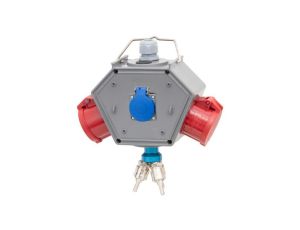 Rozdzielnica POLYBOX - gniazda 16A 5p, 32A 5p, 230V + 3xAIR(powietrze)