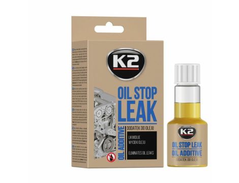 K2 SKONCNTROWANY DODATEK ZAPOBIEGAJĄCY WYCIEKOM OLEJU. STOP LEAK OIL 50ML