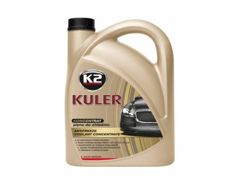 K2 KONCENTRAT PŁYNU DO CHŁODNIC 1:1. KULER -35C 4L CZERWONY